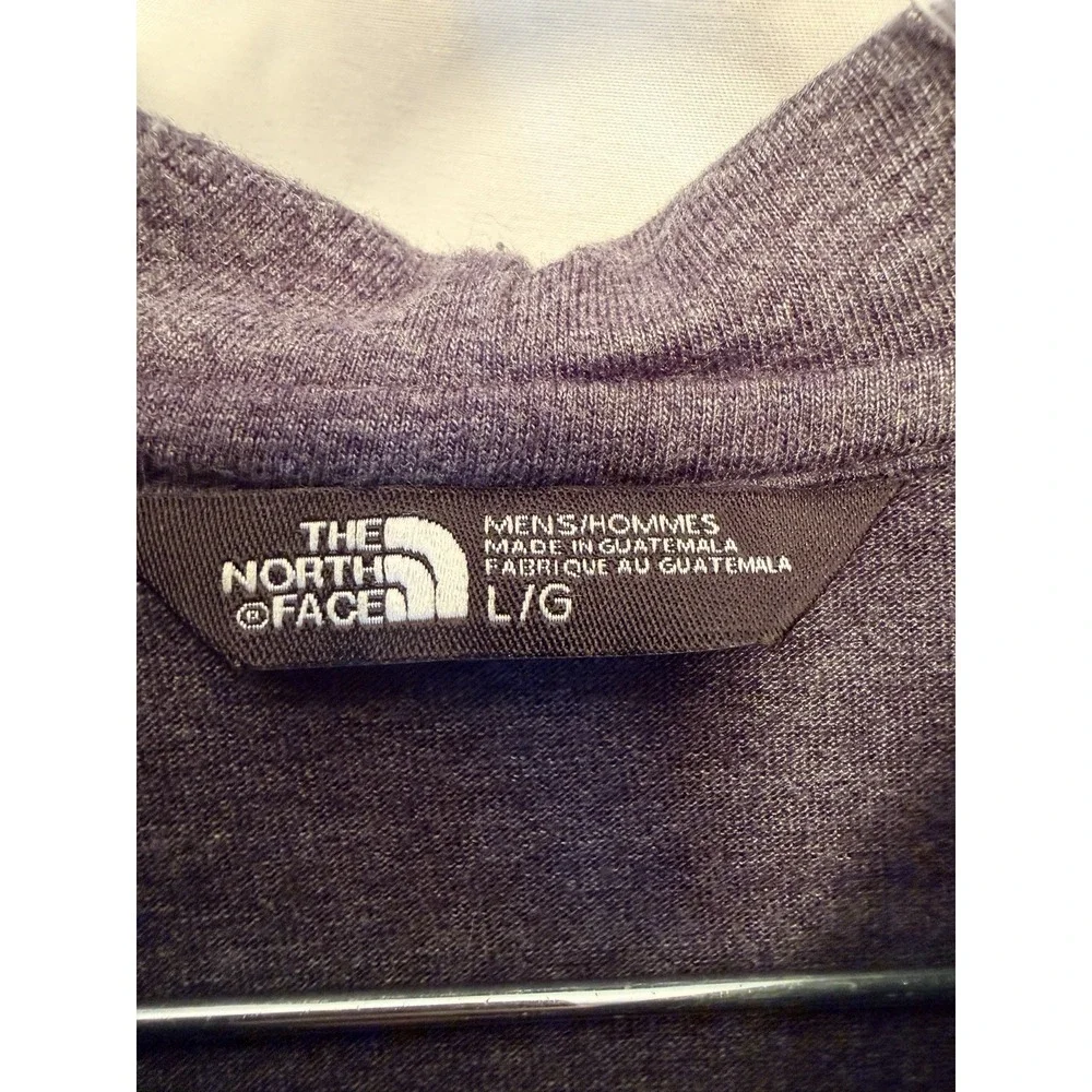 The North Face Men's Tri-Blend Henley Hoodie Size Large Blue Lightweight Casual